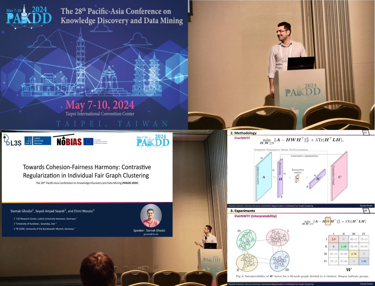Siamak at the PAKDD 2024 in Taipei, Taiwan.