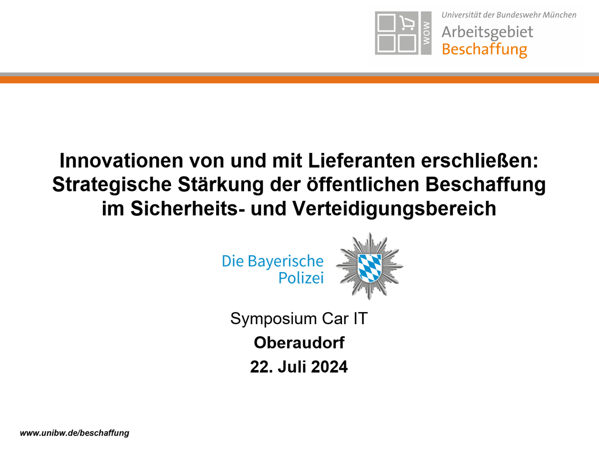 Automotive-IT-Fachtagung "Symposium Car-IT" - Bayerische Polizei