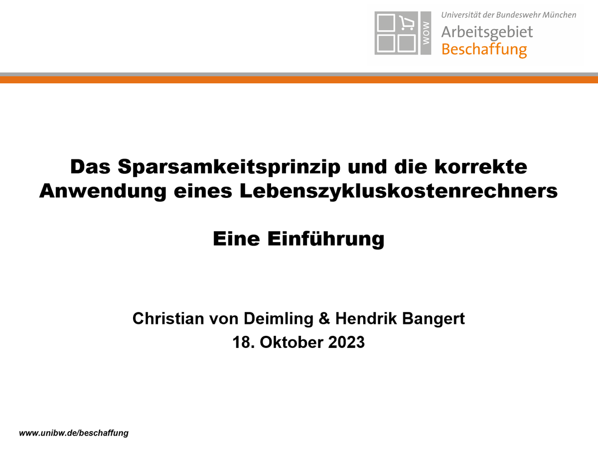 Sächsischer Vergabefachtag für nachhaltige Beschaffung: Anwendung eines Lebenszykluskostenrechners