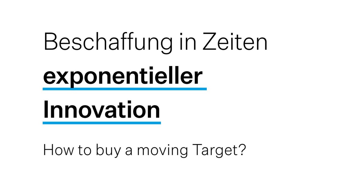 Veranstaltung der Bayerischen Agentur für Digitales und Staat-up e.V. – How to buy a moving target?