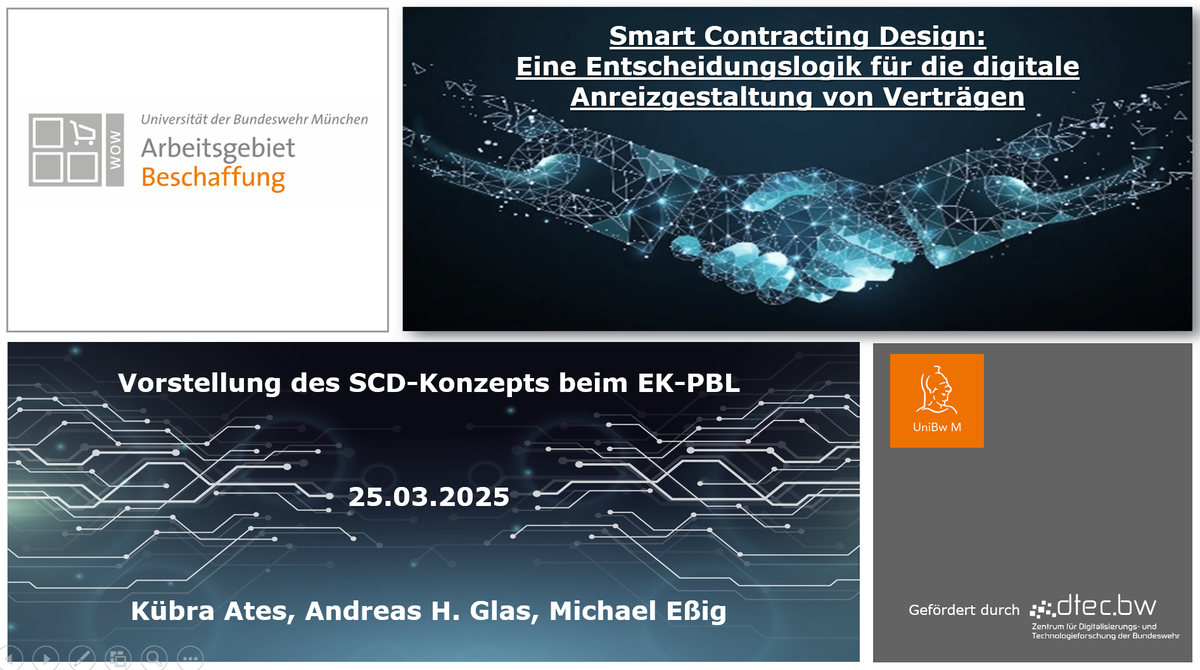 Vorstellung des Smart Contracting Design Tools beim Arbeitskreis Performance Based Contracting