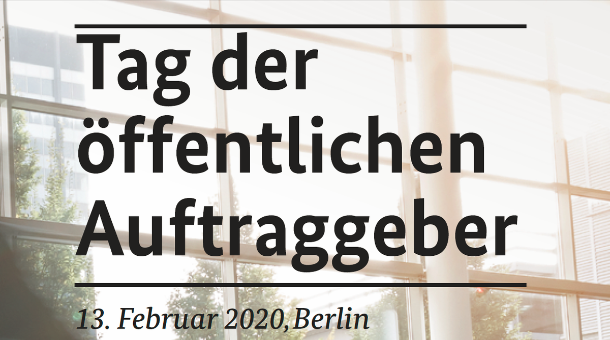 Teilnahme von Prof. Dr. Eßig am Tag der öffentlichen Auftraggeber