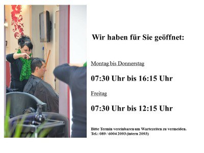 Öffnungszeiten