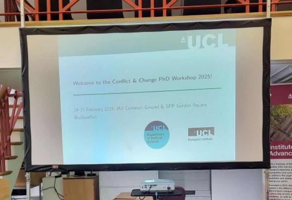 Participation in the "Conflict & Change" PhD Workshop at University College London (UCL)