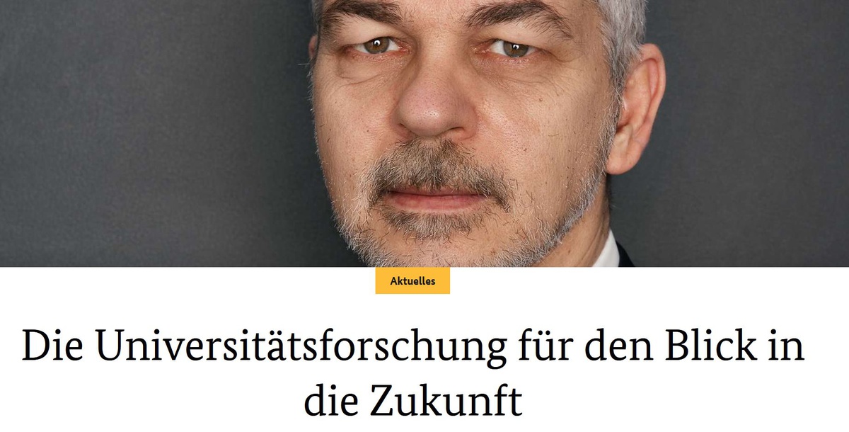 "Nur eine fundierte Datengrundlage liefert auch gute Prognosen."
