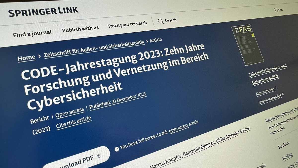 Zehn Jahre Forschung und Vernetzung im Bereich Cybersicherheit