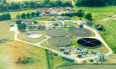 Kläranlagen von oben