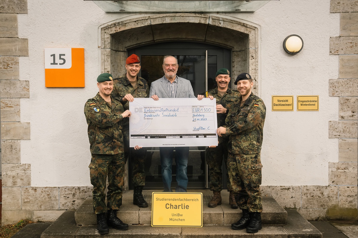 Spendenaktion an der Universität der Bundeswehr München