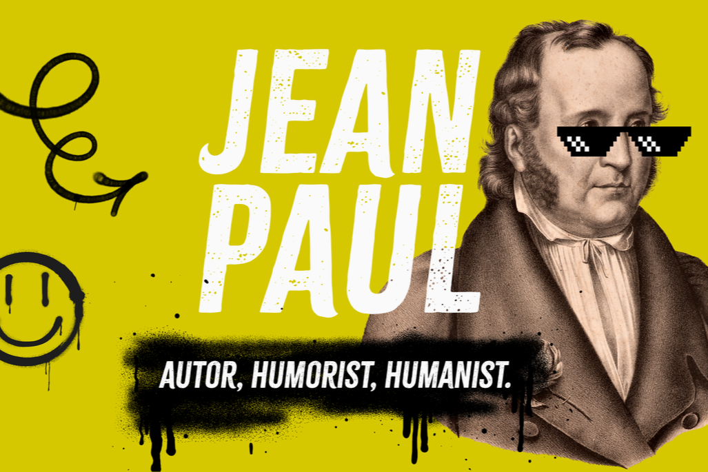 Plakat zur Jean Paul-Austellung in der UB der UniBw