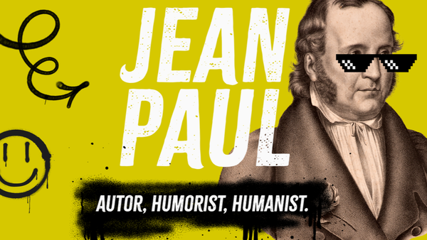 Plakat zur Jean Paul-Austellung in der UB der UniBw