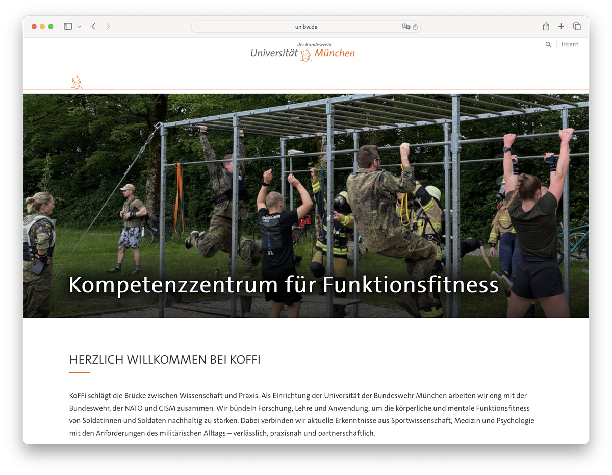 Kompetenzzentrum für Funktionsfitness (KoFFi) gegründet