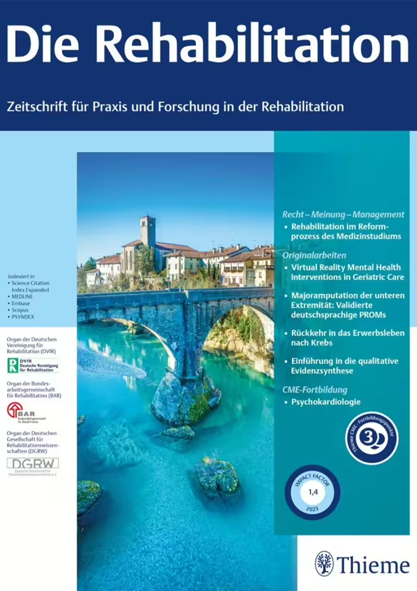 Subjektive Qualitätskriterien im Rehabilitationssport – Eine qualitative Interviewstudie mit Teilnehmenden und Übungsleitenden