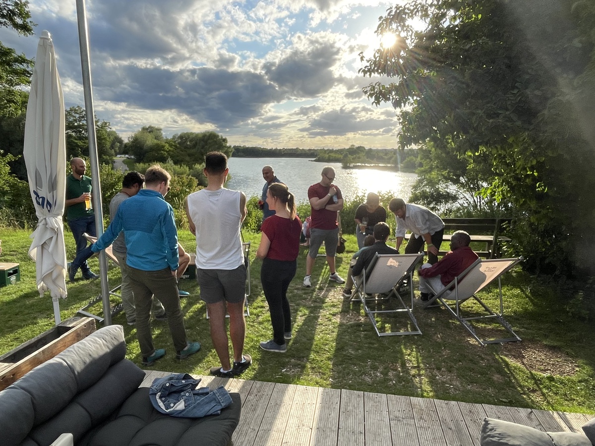 Institute barbecue 2023 - Teambuilding at the Hollerner See