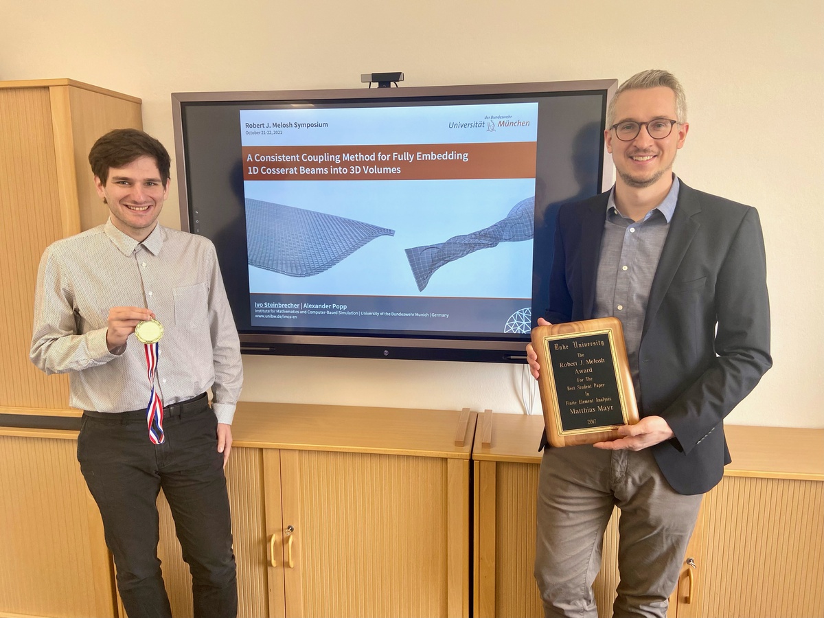Ivo Steinbrecher receives Robert J. Melosh Medal