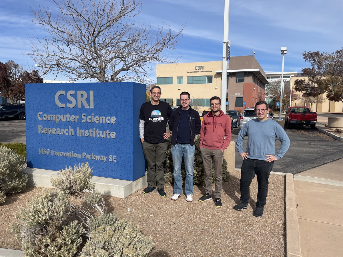 Max Firmbach visiting Sandia National Laboratories