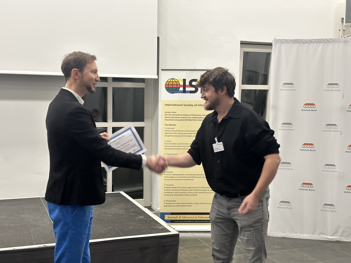 3. Platz Best Paper Award auf dem 16. Symposium für Sensor Data Fusion
