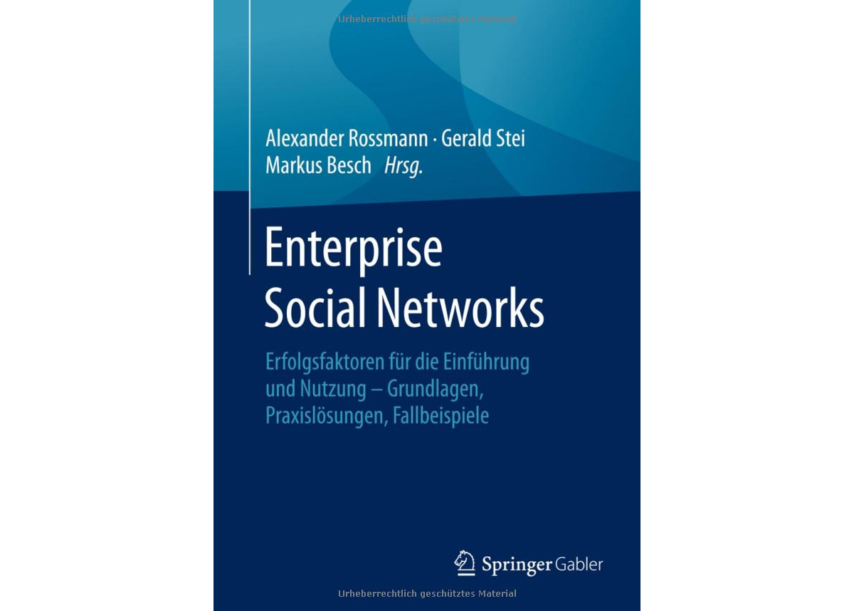 Herausgeberband Enterprise Social Networks erschienen