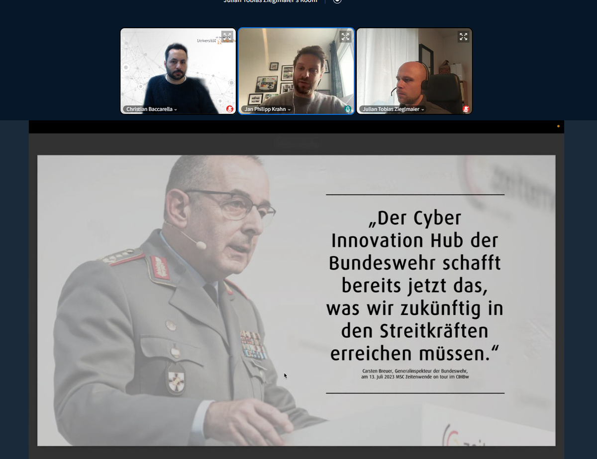 Kooperation zwischen Universität der Bundeswehr München und Cyber Innovation Hub der Bundeswehr - auch in Sachen Innovationsmanagement