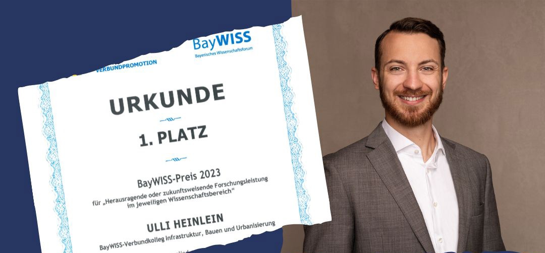 1. Platz BayWISS-Preis an Doktorand Ulli Heinlein