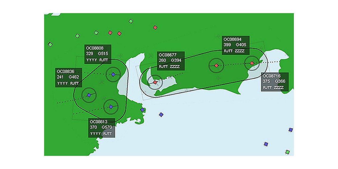 investigating moving sectors and complexity metrics in Japanese airspace