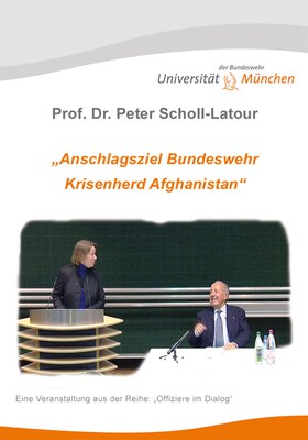 DVD Cover zu "Anschlagsziel Bundeswehr - Krisenherd Afghanistan" - Vortrag von Peter Scholl-Latour