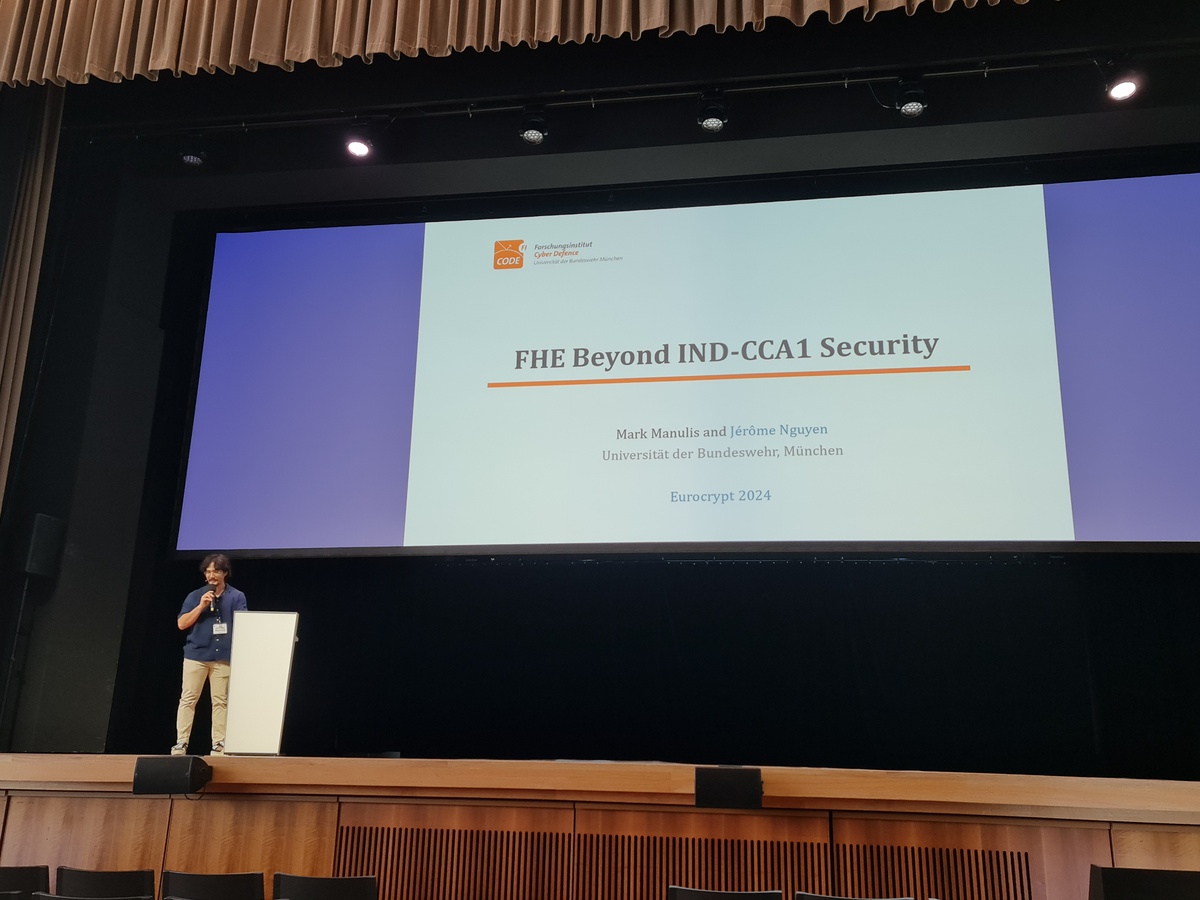 PACY at EUROCRYPT 2024 in Zurich