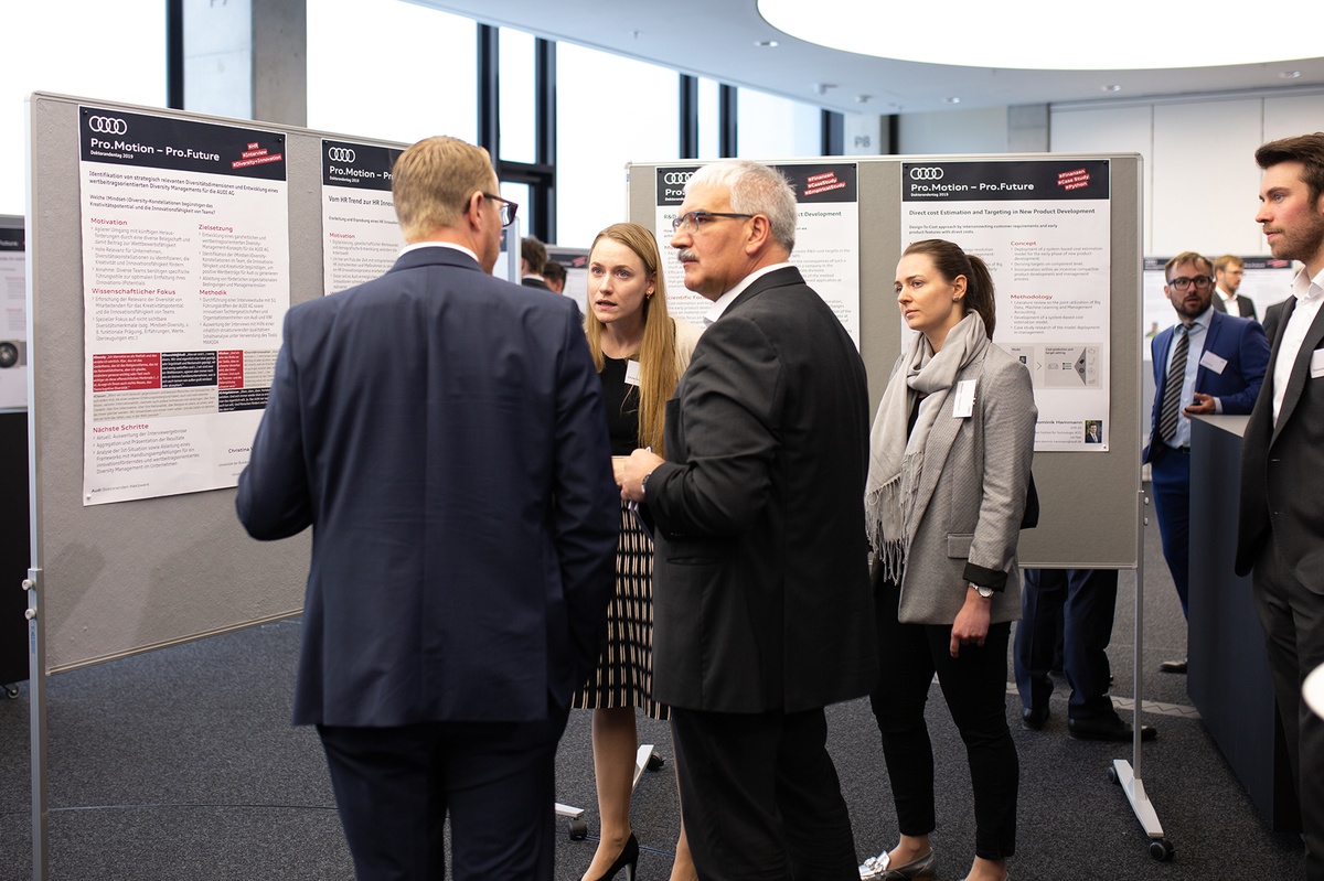 Poster-Präsentation von Christina Werner beim Audi-Doktorandentag Pro.Motion 2019