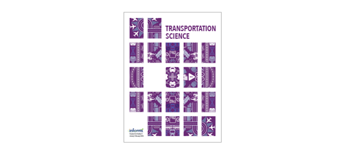 Februar 2019: Veröffentlichung in der Zeitschrift Transportation Science