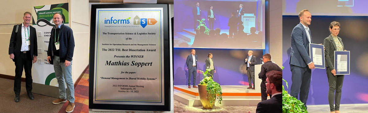 TSL Best Dissertation Award und Finalteilnahme beim Wissenschaftspreis Logistik für Dr. Matthias Soppert