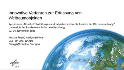 Innovative Verfahren zur Erfassung von Weltraumobjekten