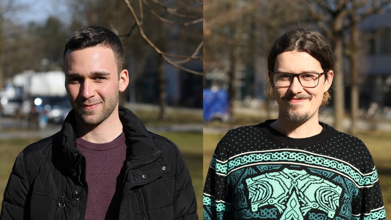 Links: Niklas Syguda, rechts Peter Felbinger 