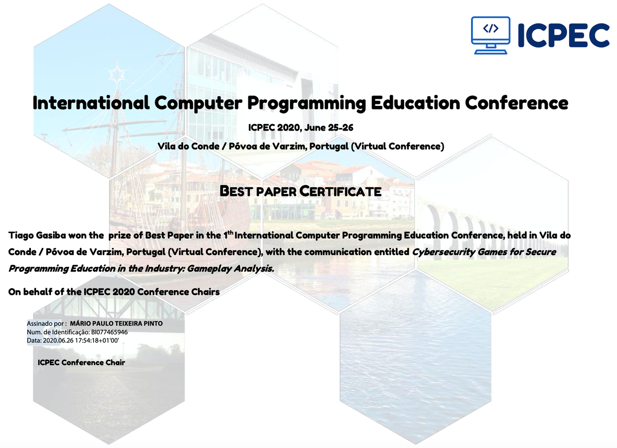 Best Paper Award auf der ICPEC 2020