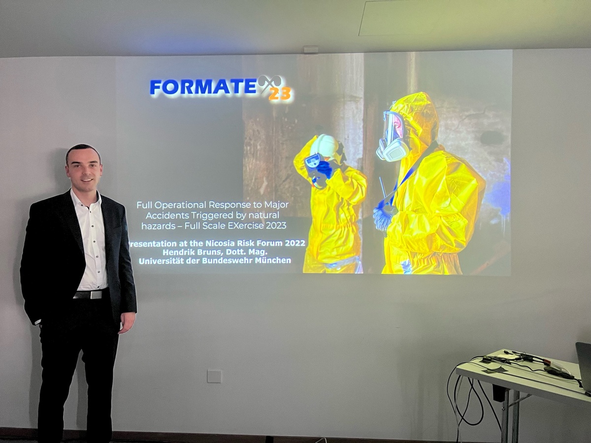 15.-16.11.2022 - Nicosia Risk Forum: Vorstellung der Projekte FORMATEX23 und INEGMA-E2